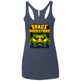 T-Shirts Vintage Navy / X-Small Space Predator Women's Triblend Racerback Tank