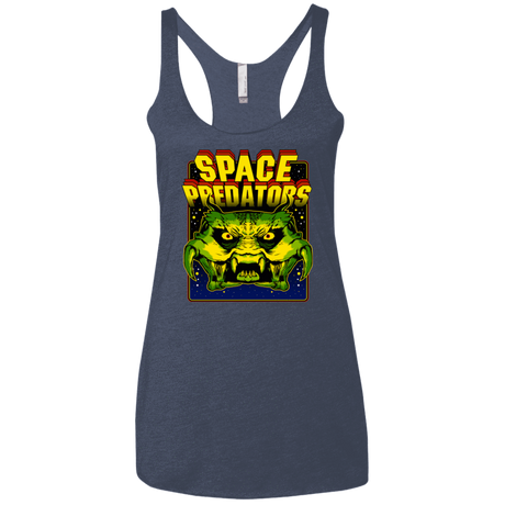 T-Shirts Vintage Navy / X-Small Space Predator Women's Triblend Racerback Tank