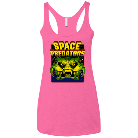 T-Shirts Vintage Pink / X-Small Space Predator Women's Triblend Racerback Tank