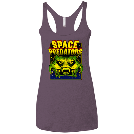 T-Shirts Vintage Purple / X-Small Space Predator Women's Triblend Racerback Tank