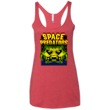T-Shirts Vintage Red / X-Small Space Predator Women's Triblend Racerback Tank