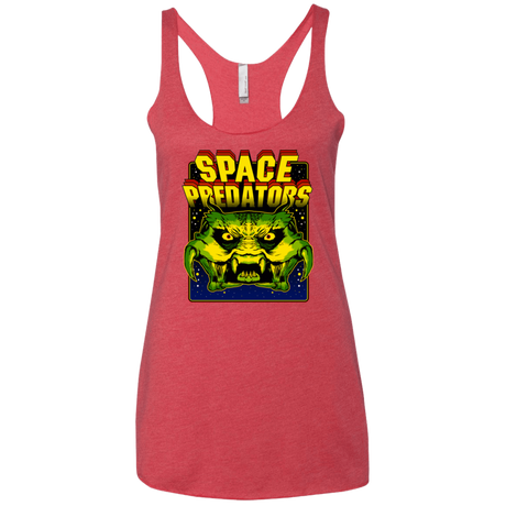 T-Shirts Vintage Red / X-Small Space Predator Women's Triblend Racerback Tank
