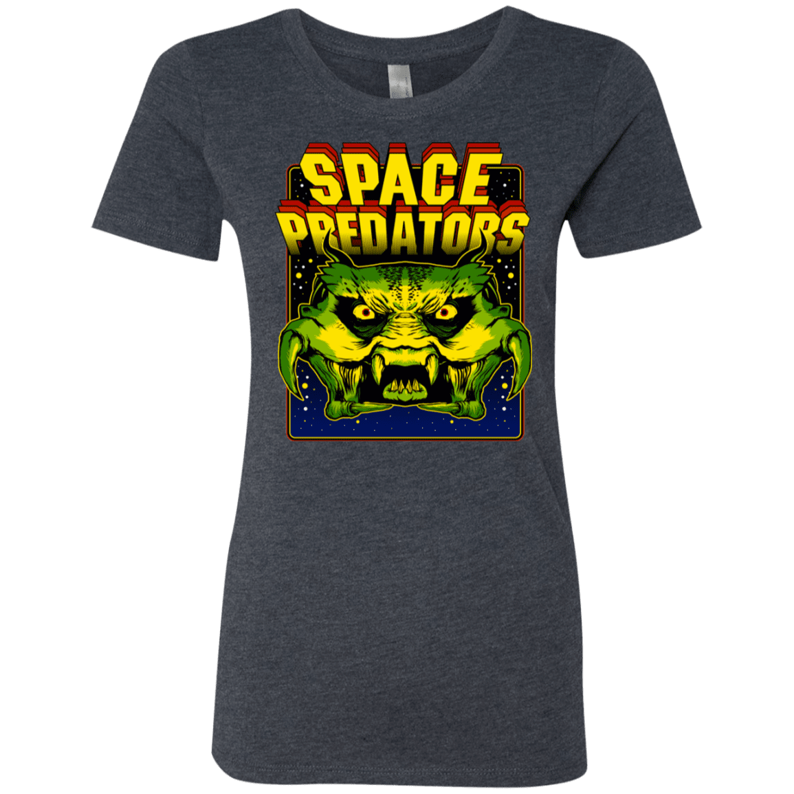 T-Shirts Vintage Navy / S Space Predator Women's Triblend T-Shirt