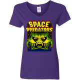 T-Shirts Purple / S Space Predator Women's V-Neck T-Shirt