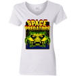 T-Shirts White / S Space Predator Women's V-Neck T-Shirt