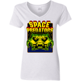 T-Shirts White / S Space Predator Women's V-Neck T-Shirt