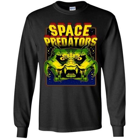 T-Shirts Black / YS Space Predator Youth Long Sleeve T-Shirt