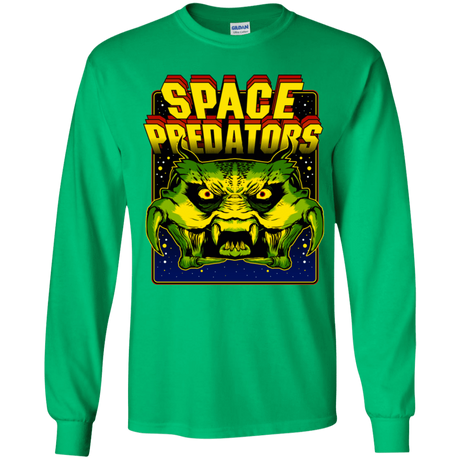 T-Shirts Irish Green / YS Space Predator Youth Long Sleeve T-Shirt