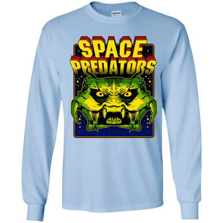 T-Shirts Light Blue / YS Space Predator Youth Long Sleeve T-Shirt