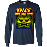 T-Shirts Navy / YS Space Predator Youth Long Sleeve T-Shirt