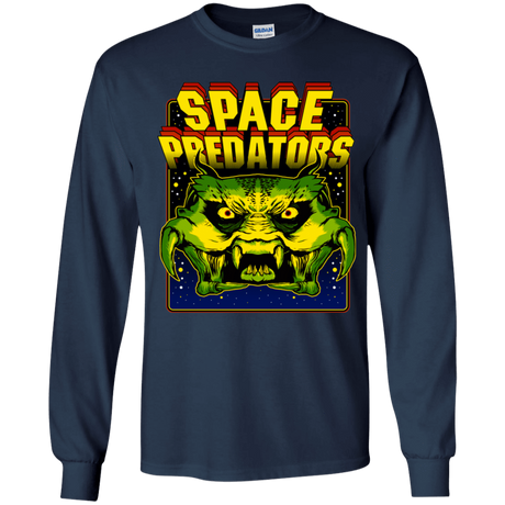 T-Shirts Navy / YS Space Predator Youth Long Sleeve T-Shirt