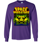 T-Shirts Purple / YS Space Predator Youth Long Sleeve T-Shirt