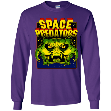 T-Shirts Purple / YS Space Predator Youth Long Sleeve T-Shirt