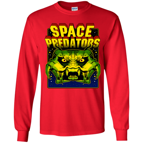 T-Shirts Red / YS Space Predator Youth Long Sleeve T-Shirt