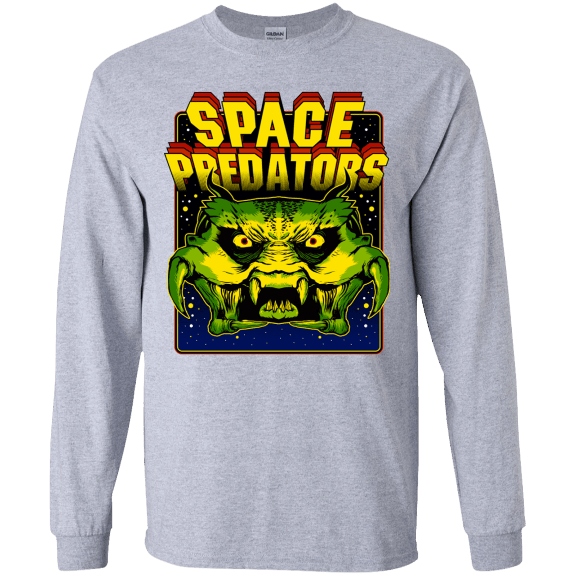 T-Shirts Sport Grey / YS Space Predator Youth Long Sleeve T-Shirt