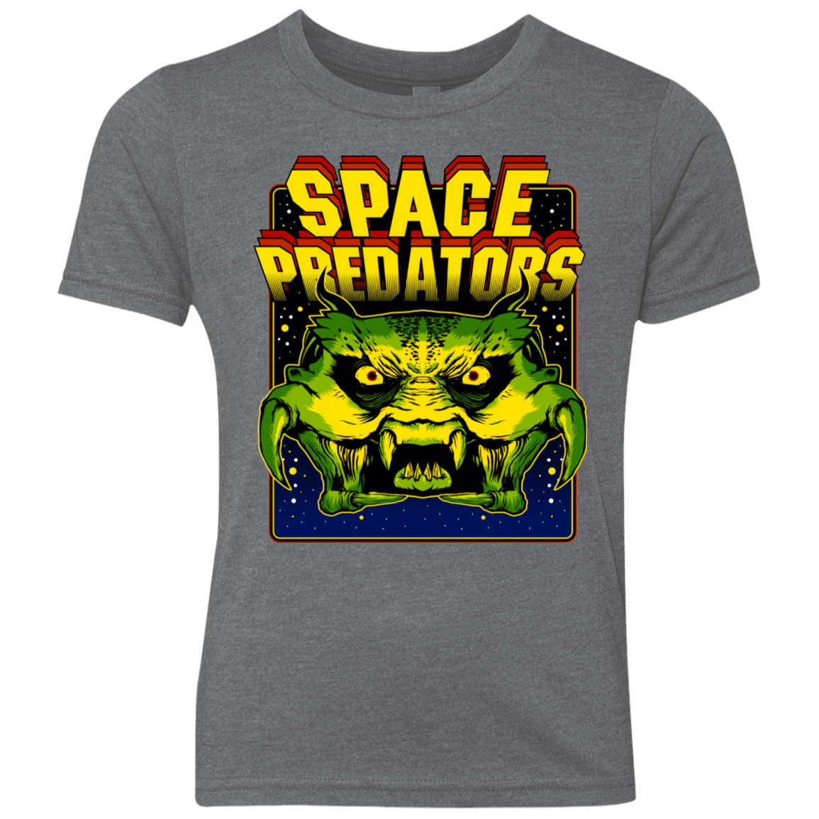 T-Shirts Premium Heather / YXS Space Predator Youth Triblend T-Shirt