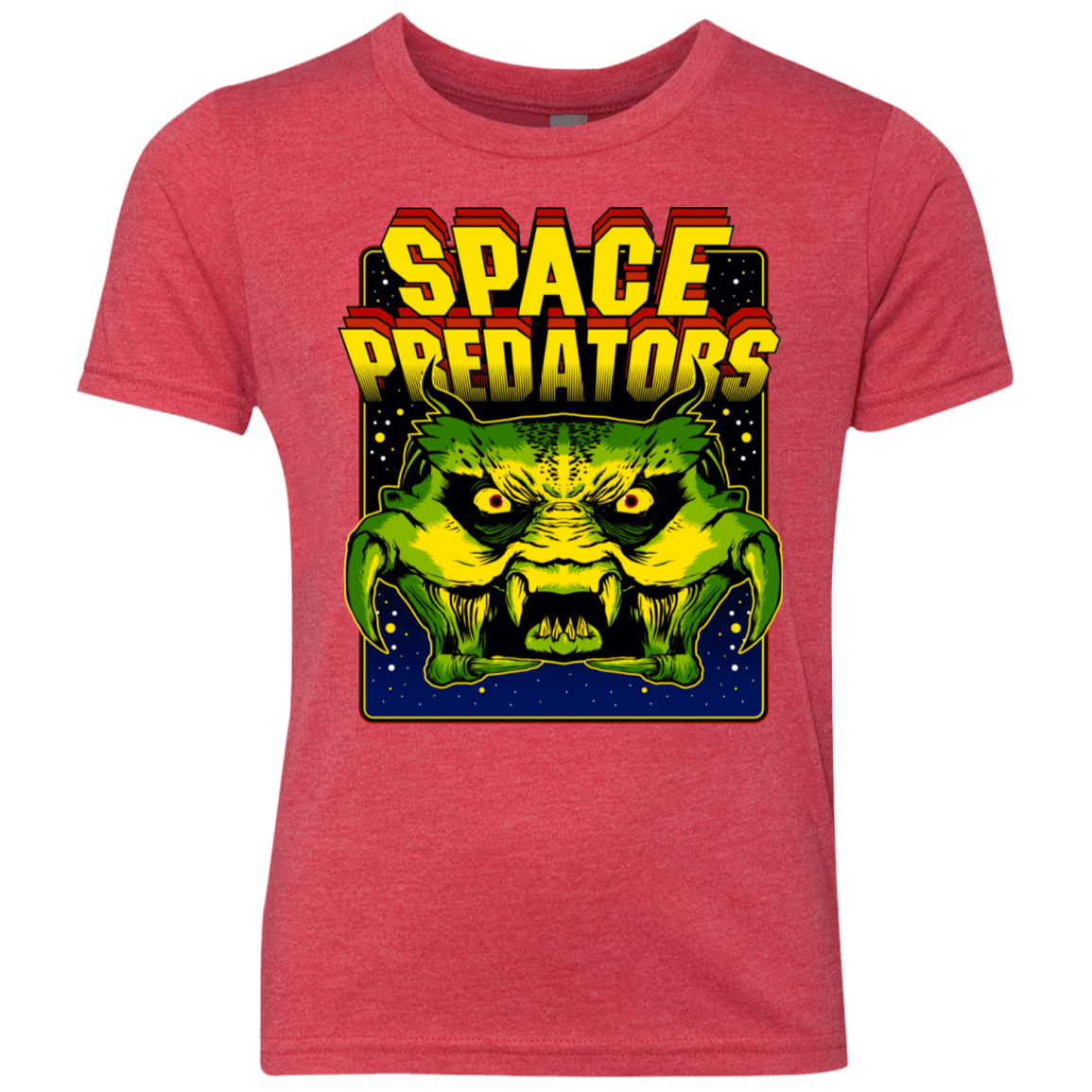 T-Shirts Vintage Red / YXS Space Predator Youth Triblend T-Shirt