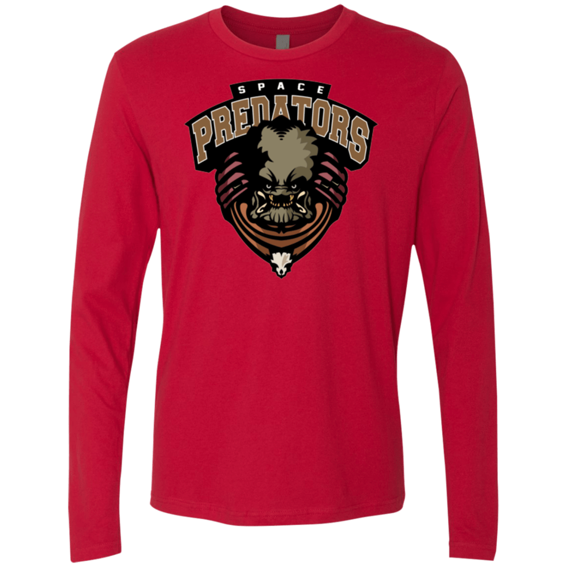 T-Shirts Red / Small Space Predators Men's Premium Long Sleeve