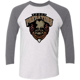 T-Shirts Heather White/Premium Heather / X-Small Space Predators Men's Triblend 3/4 Sleeve