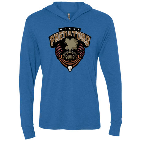 T-Shirts Vintage Royal / X-Small Space Predators Triblend Long Sleeve Hoodie Tee