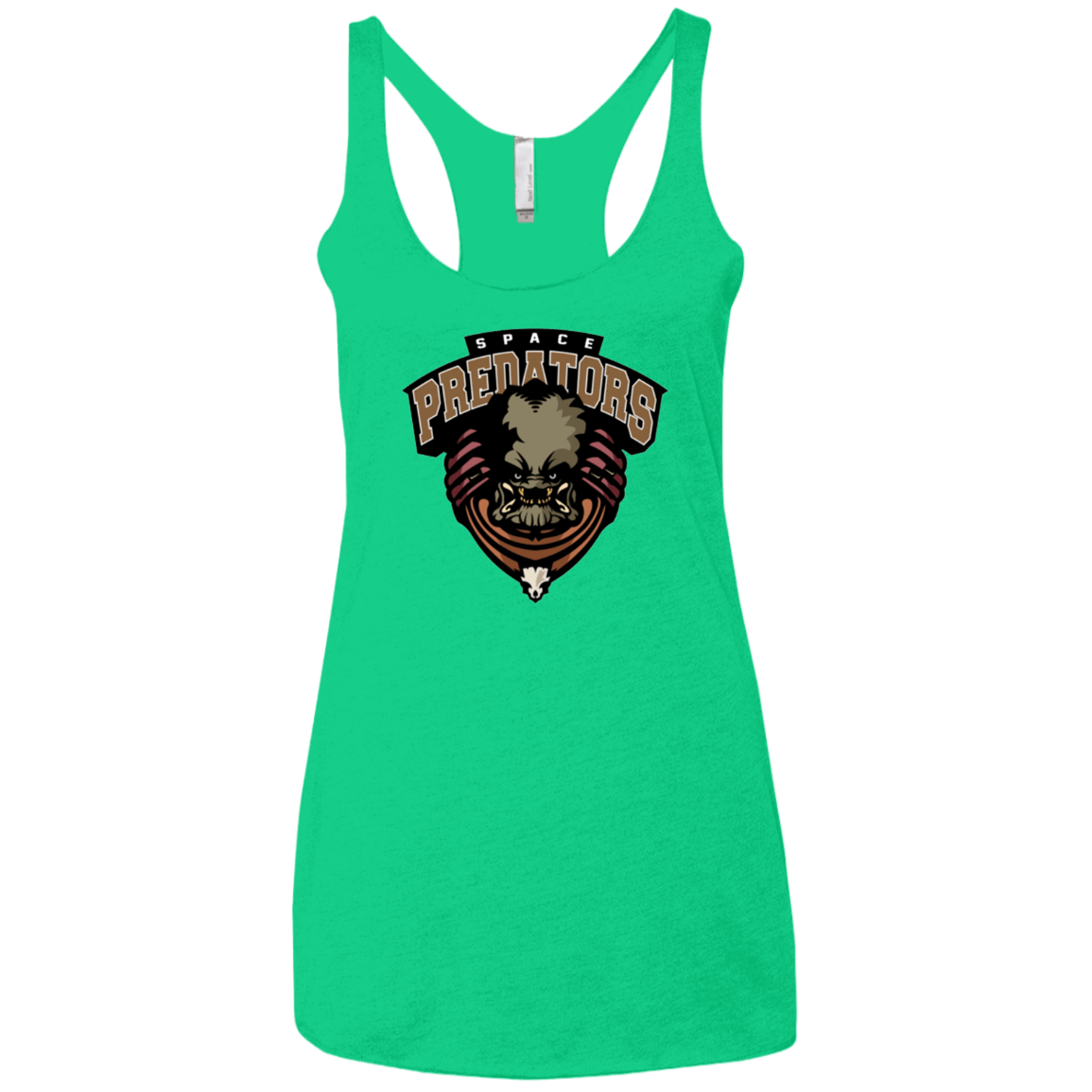 T-Shirts Envy / X-Small Space Predators Women's Triblend Racerback Tank