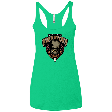 T-Shirts Envy / X-Small Space Predators Women's Triblend Racerback Tank