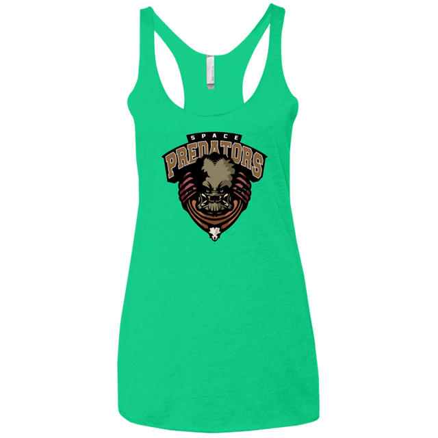 T-Shirts Envy / X-Small Space Predators Women's Triblend Racerback Tank