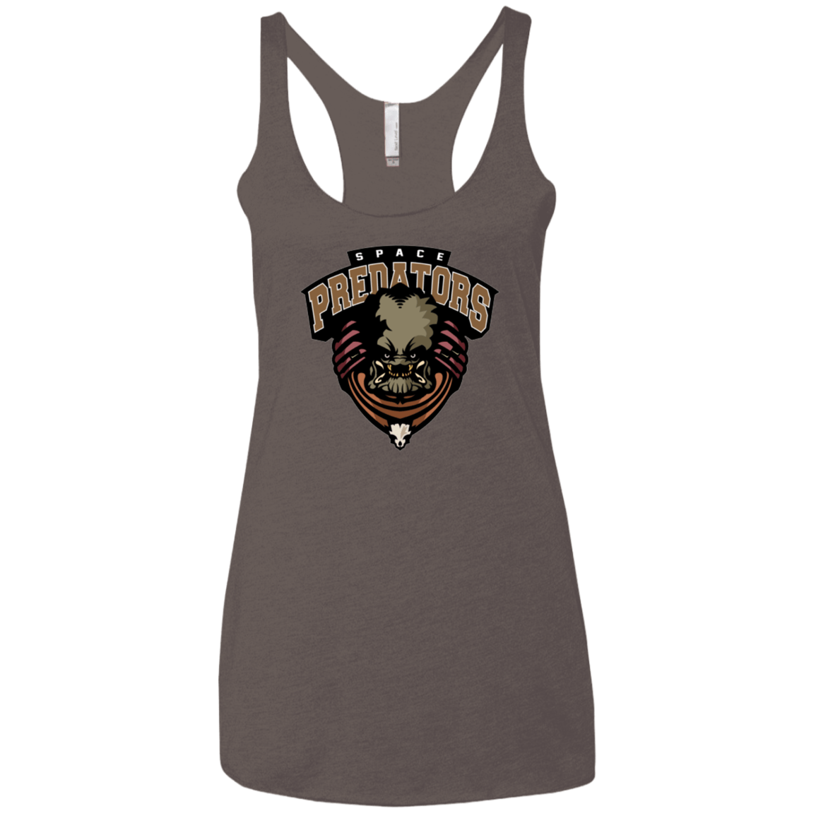 T-Shirts Macchiato / X-Small Space Predators Women's Triblend Racerback Tank