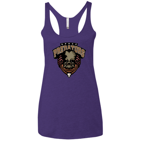 T-Shirts Purple / X-Small Space Predators Women's Triblend Racerback Tank