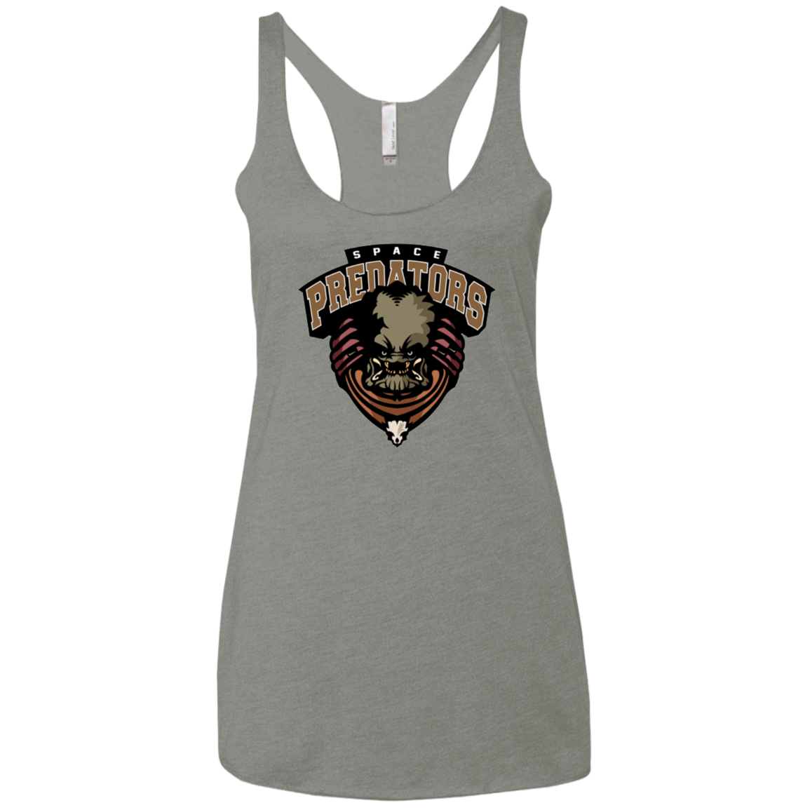 T-Shirts Venetian Grey / X-Small Space Predators Women's Triblend Racerback Tank