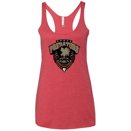 T-Shirts Vintage Red / X-Small Space Predators Women's Triblend Racerback Tank