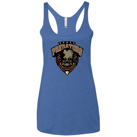 T-Shirts Vintage Royal / X-Small Space Predators Women's Triblend Racerback Tank