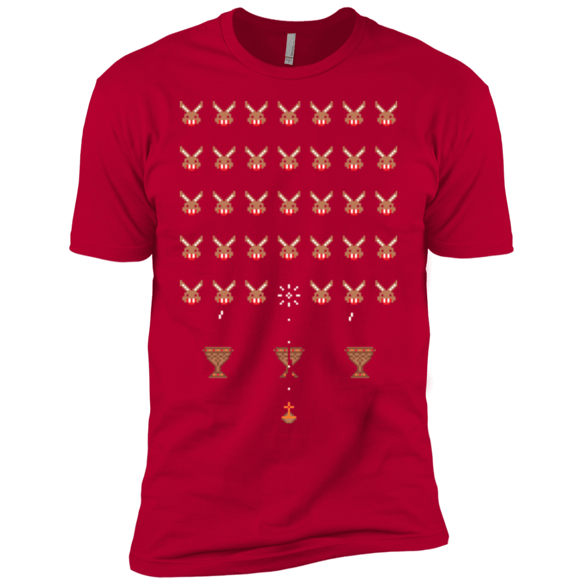 T-Shirts Red / YXS Space Rabbits Boys Premium T-Shirt