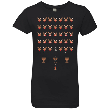 T-Shirts Black / YXS Space Rabbits Girls Premium T-Shirt