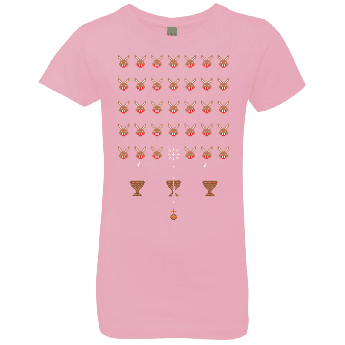 T-Shirts Light Pink / YXS Space Rabbits Girls Premium T-Shirt