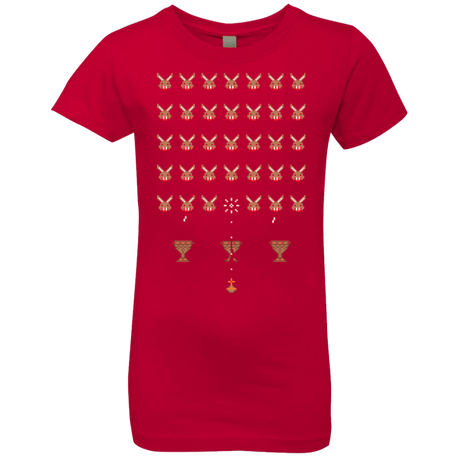 T-Shirts Red / YXS Space Rabbits Girls Premium T-Shirt