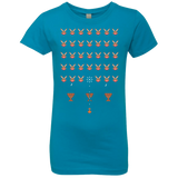 T-Shirts Turquoise / YXS Space Rabbits Girls Premium T-Shirt