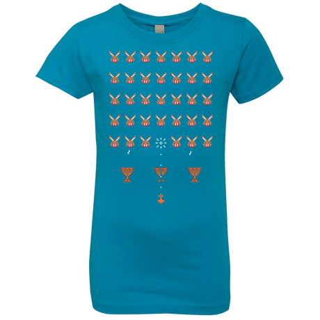 T-Shirts Turquoise / YXS Space Rabbits Girls Premium T-Shirt
