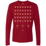 T-Shirts Cardinal / Small Space Rabbits Men's Premium Long Sleeve