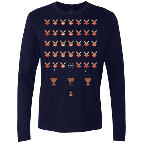 T-Shirts Midnight Navy / Small Space Rabbits Men's Premium Long Sleeve
