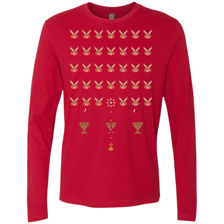 T-Shirts Red / Small Space Rabbits Men's Premium Long Sleeve