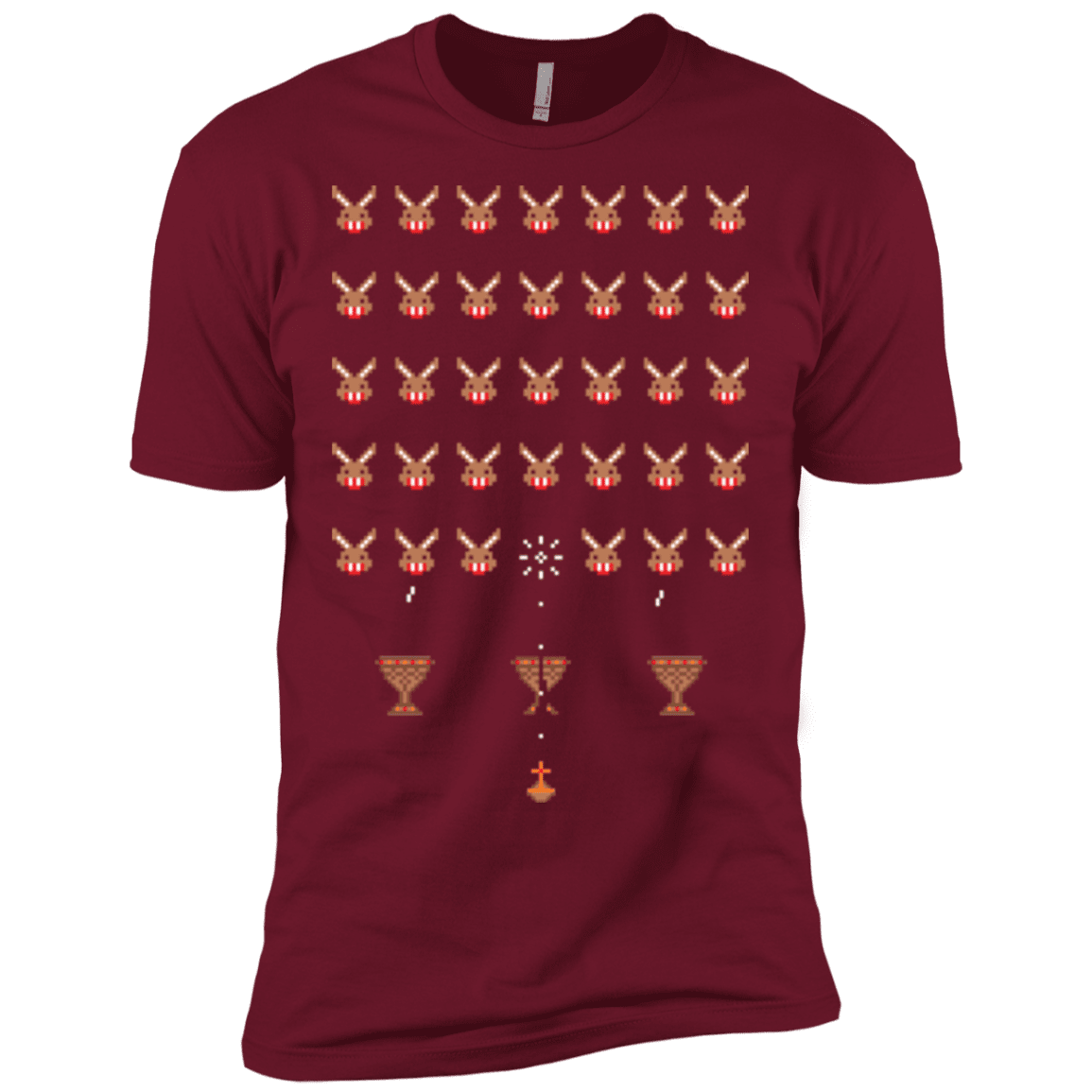 T-Shirts Cardinal / X-Small Space Rabbits Men's Premium T-Shirt