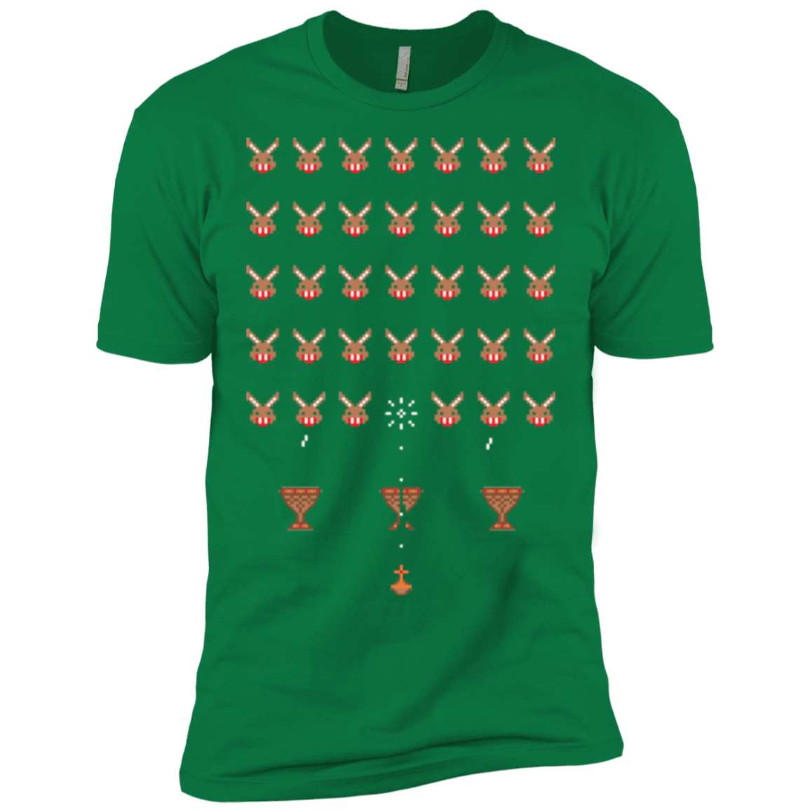 T-Shirts Kelly Green / X-Small Space Rabbits Men's Premium T-Shirt