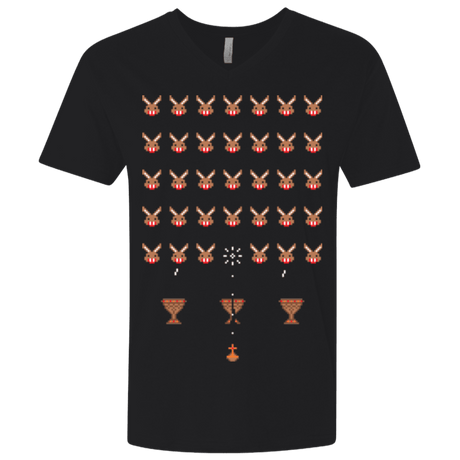 T-Shirts Black / X-Small Space Rabbits Men's Premium V-Neck