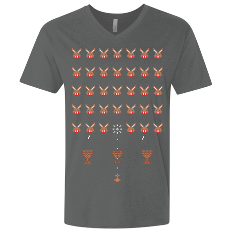 T-Shirts Heavy Metal / X-Small Space Rabbits Men's Premium V-Neck