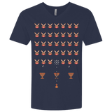 T-Shirts Midnight Navy / X-Small Space Rabbits Men's Premium V-Neck