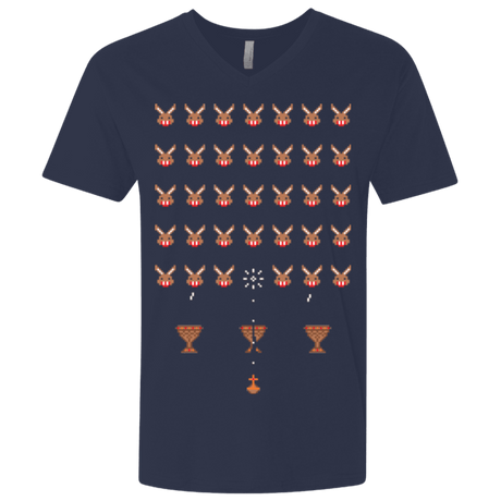 T-Shirts Midnight Navy / X-Small Space Rabbits Men's Premium V-Neck