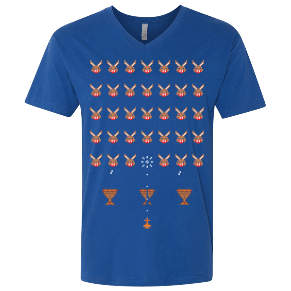 T-Shirts Royal / X-Small Space Rabbits Men's Premium V-Neck