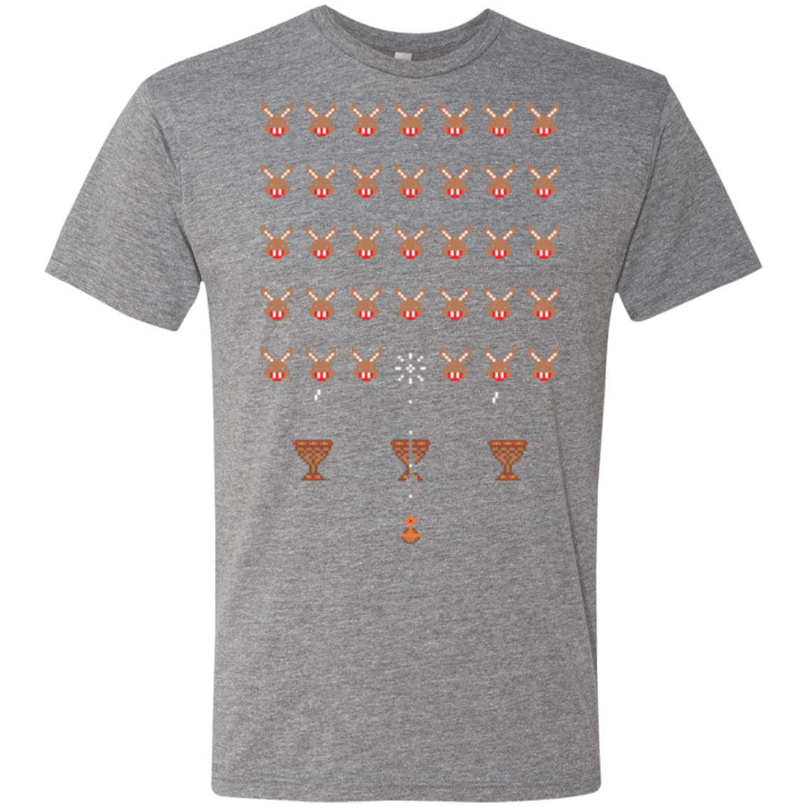 T-Shirts Premium Heather / Small Space Rabbits Men's Triblend T-Shirt