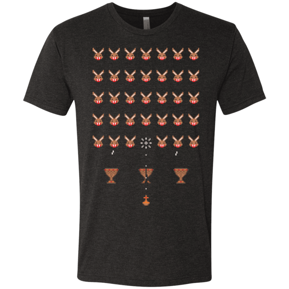 T-Shirts Vintage Black / Small Space Rabbits Men's Triblend T-Shirt